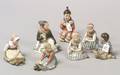 Seven Royal Copenhagen Porcelain Figures of Scandinavian Children
