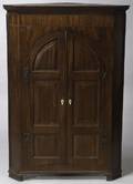 English StringInlaid Mahogany Diminutive TwoDoor Cupboard