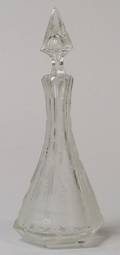 Bohemian Colorless Etched Glass Decanter