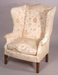 George III Mahogany Wing Chair