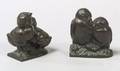 Two Small Bronzes of Birds