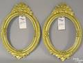 Pair of carved giltwood oval frames
