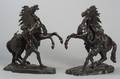 After Guillaume Coustou 16771746 Pair of Bronze Marly Horse Figures