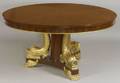 English Regencystyle Mahogany and Parcelgilt Dining Table