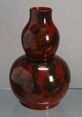 Bernard Moore Flambe Double Gourd Vase