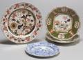 Four Assorted Staffordshire Plates