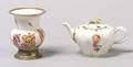 Two Small European Porcelain Articles