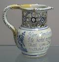 Liverpool Delftware Blue and White Puzzle Jug