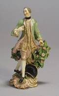 Worcester Porcelain Meissen Figure of a Gentleman