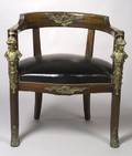 Empire Revival Ormolumounted Mahogany Writing Chair