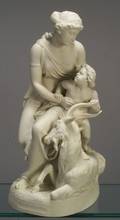 Copeland Parian Infancy of Jupiter Figural Group