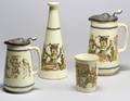 Four Wedgwood Earthenware Punch Decorated Items