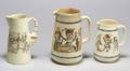 Three Wedgwood Earthenware Punch Jugs