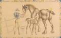 John Skeaping Mare and Foal Print