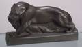 Wedgwood Black Basalt Skeaping Tiger and Buck