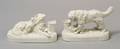 Pair of Parian Allegorical Figures of Dogs after Daniel Chester French