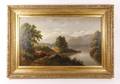 American 19th C Connecticut River Landscape Oil