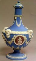 Wedgwood ThreeColor Jasper Dip Barber Bottle with Cover