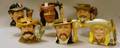 Six MidSize Royal Doulton Wild West Series Character Jugs