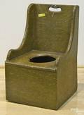 Grain painted childs potty chair