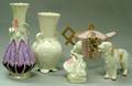 Five Irish Belleek Porcelain Items