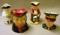 Four Ceramic CharacterToby Jugs