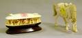 Chinese Carved Ivory Figure of a Horse and an Open Clam with Figural Interior