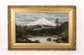 View of Mt Rainier Oil on Canvas Painting