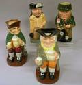 Four Large Royal Doulton Toby Jugs
