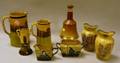 Seven Assorted Royal Doulton Series Ware Items and a Bells Scotch Whiskey Decanter
