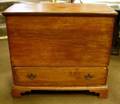 Stained Pine Blanket Chest over Long Drawer
