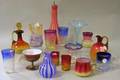 Sixteen Pieces of Assorted Victorian Colored Art Glass