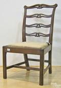 Chippendale walnut ribbon back dining chair