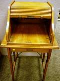 Early 20th Century Rolltop Typewriter Table