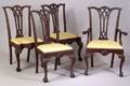 Set of Eight Chippendalestyle Carved Mahogany Dining Chairs