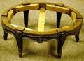 Provincial Louis XV Style Carved Oak Ottoman Frame