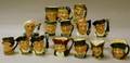 Fifteen Miniature Royal Doulton Character Jugs