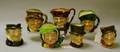 Seven Small Royal Doulton Character Jugs