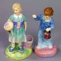 Royal Doulton Porcelain Figures My Pretty Maid and Wee Willie Winkie