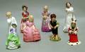 Eight Assorted Small Doulton Porcelain Figures