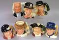 Seven Small Royal Doulton Character Jugs