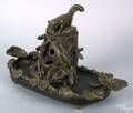 Cast bronze smoking stand late 19th c