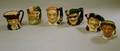 Six Small Royal Doulton Character Jugs