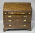 George II burlwood desk mid 18th c