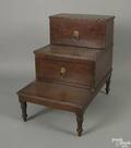 Regency mahogany library steps early 19th c