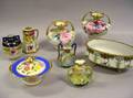 Eight Japanese Decorated Porcelain Table Items