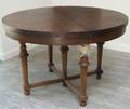 Early 20th Century Round Oak Dining Table