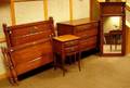FivePiece Louis XV Style Paint Decorated Cherry Bedroom Set