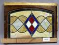 Three Architectural Leaded Glass Panels