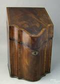 George III mahogany knife box late18th c